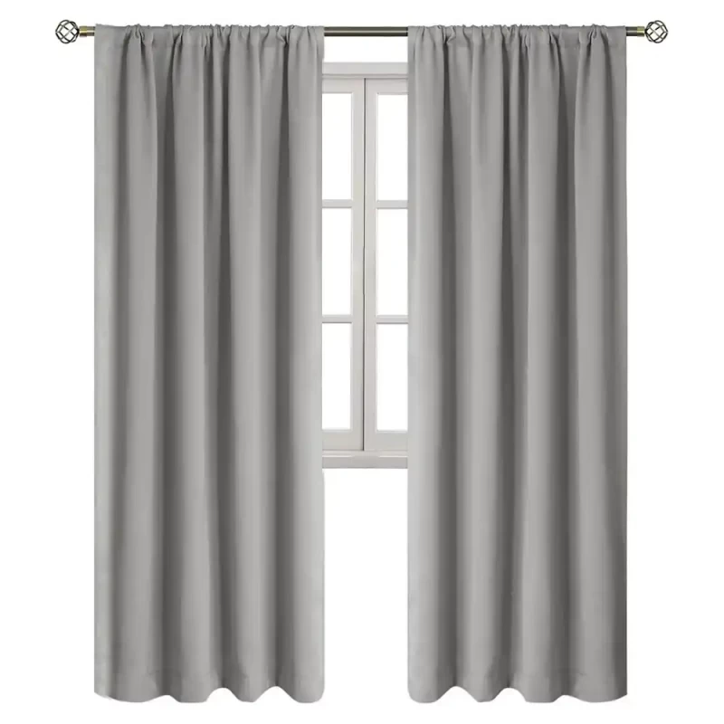 Blackout Luxury Palace Curtains - Gray image