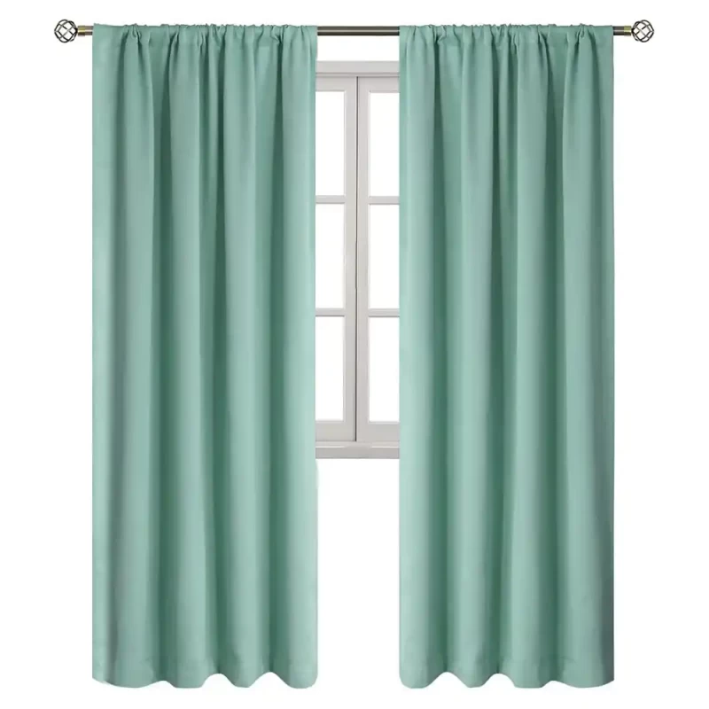 Blackout Luxury Palace Curtains - Green Mint